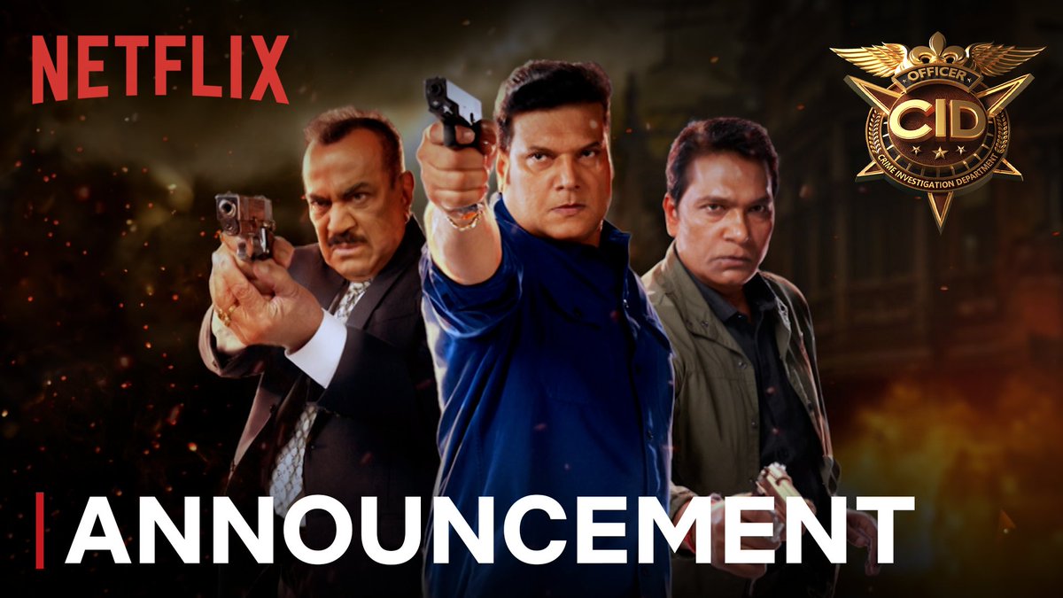 CID, ab Netflix ke darwaze par bhi ๐ฅ๐ฅ Kal se dekhiye CID naye season ke saare released episodes Netflix par bhi! Saath hi naye episodes har Shanivaar aur Ravivaar raat 10 baje๐ต๏ธโโ๏ธ #CIDonNetflix