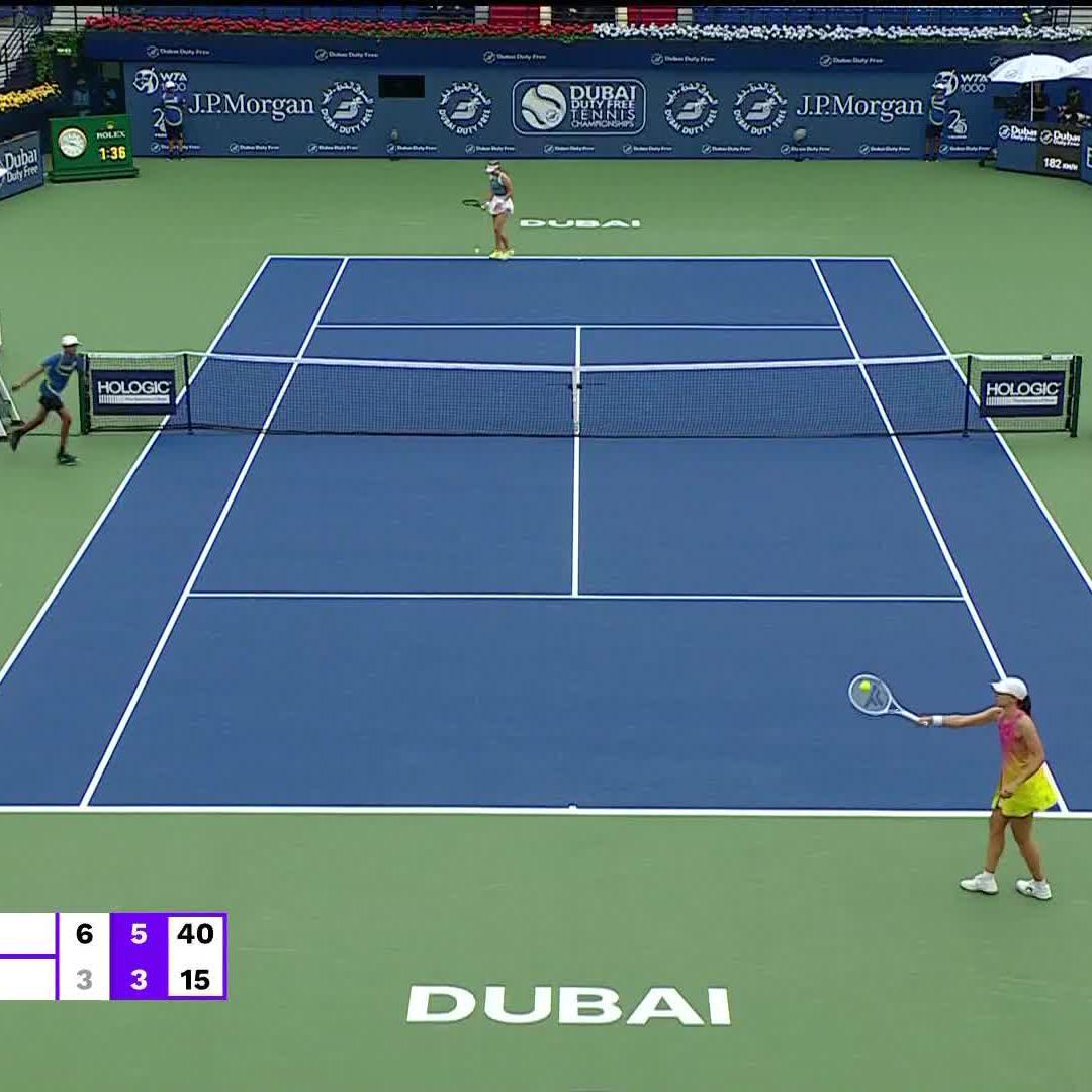 MESMERIZING MIRRA! ✨ The 17-year-old Mirra Andreeva upsets World No. 2 Swiatek 6-3, 6-3 to reach her FIRST WTA 1000 semifinal! #DDFTennis