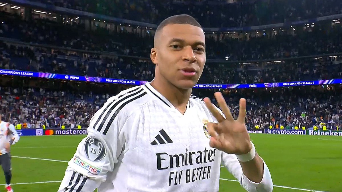 UCL night at the Bernabéu. ✨ Ain't nothing like it! 😉 Kylian Mbappé