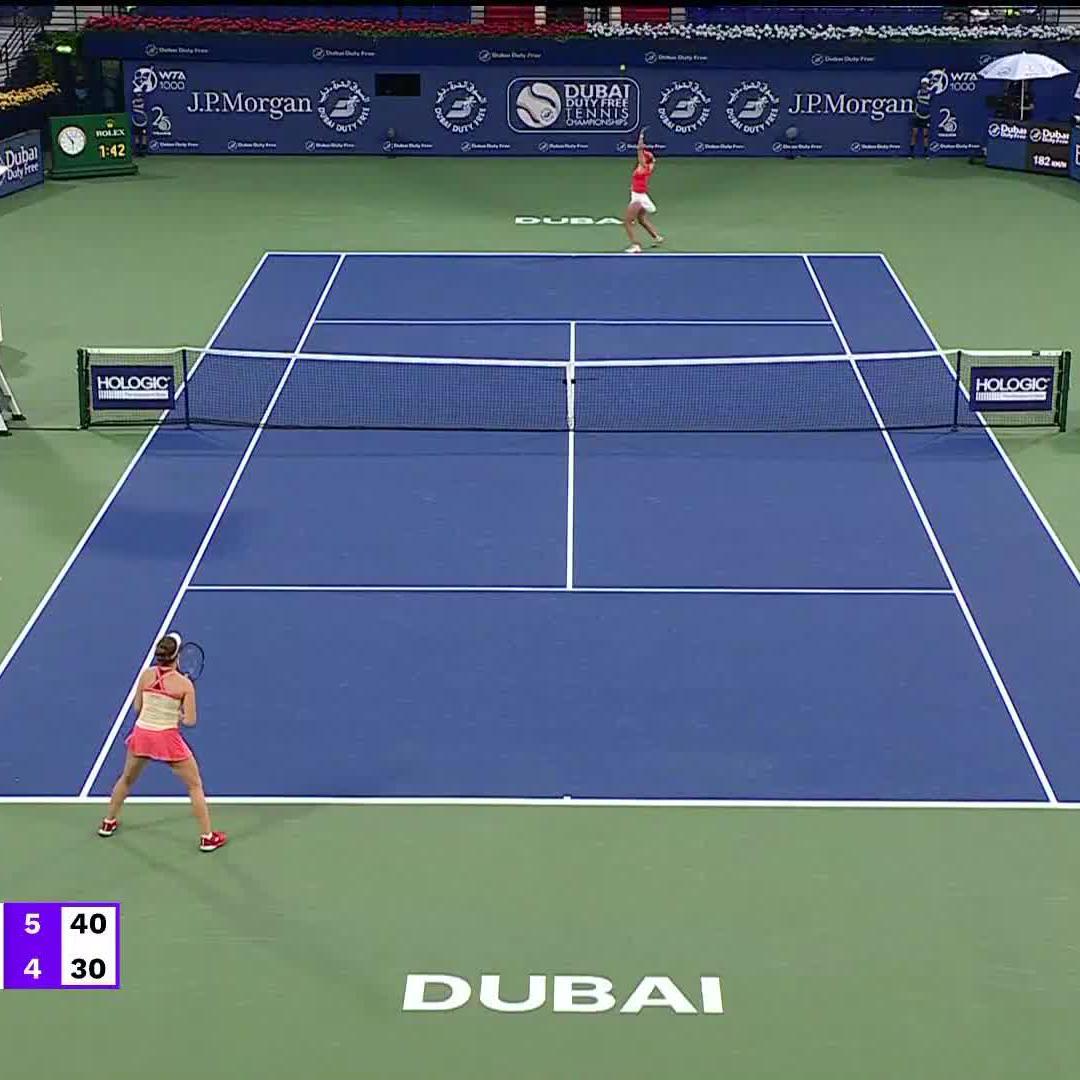 👏 What a week for Tauson! 👏 She takes down Noskova 7-6(4), 6-4 to reach her first-ever WTA 1000 semifinal! #DDFTennis