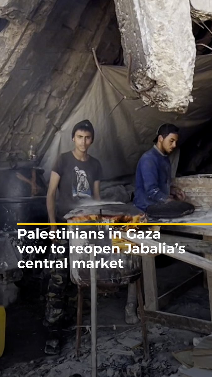 Jabalia’s once-bustling market lies in ruins, but vendors in Gaza are clearing the rubble by hand and slowly bringing it back to life.