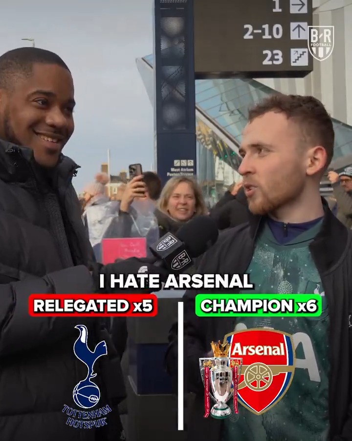 Would Spurs fans take relegation if it meant Arsenal don't win the league? 🤨 (w/ Miles 🫰🏾🇬🇭)