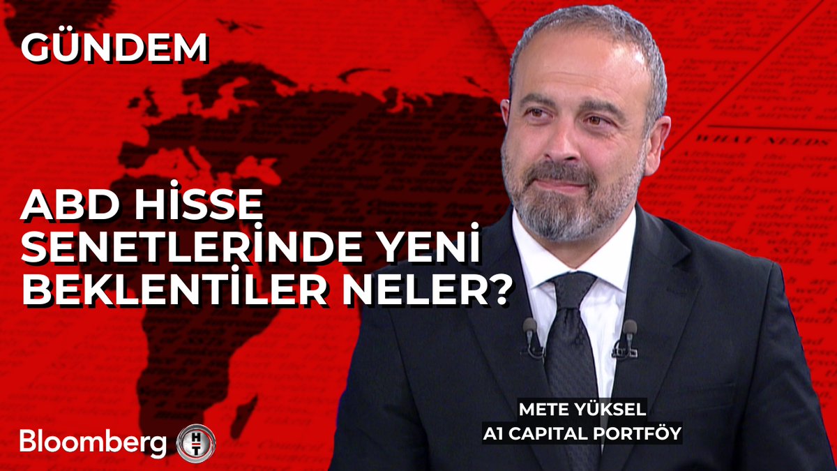 📍 ABD hisse senetlerinde yeni beklentiler neler? 🗣 A1 Capital Portföy Yönetim Kurulu Başkan Yardımcısı Mete Yüksel yanıtladı.