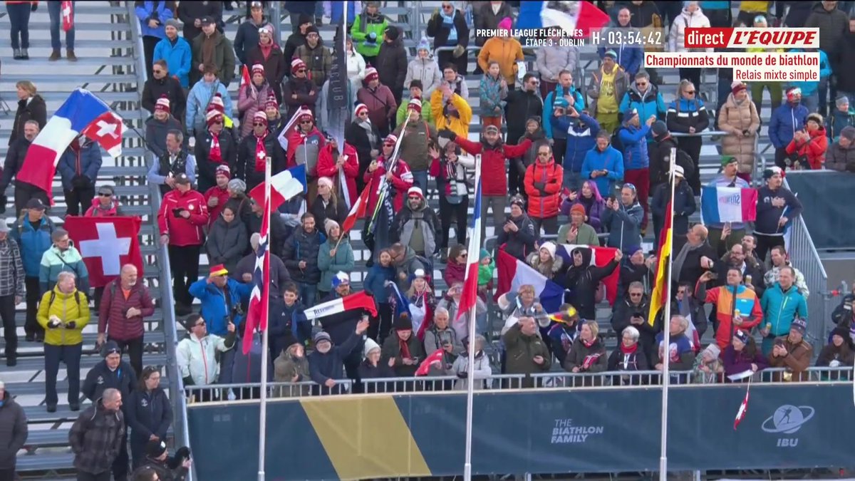 La Marseillaise pour Julia et Quentin ! 😍 #lequipeBIATHLON