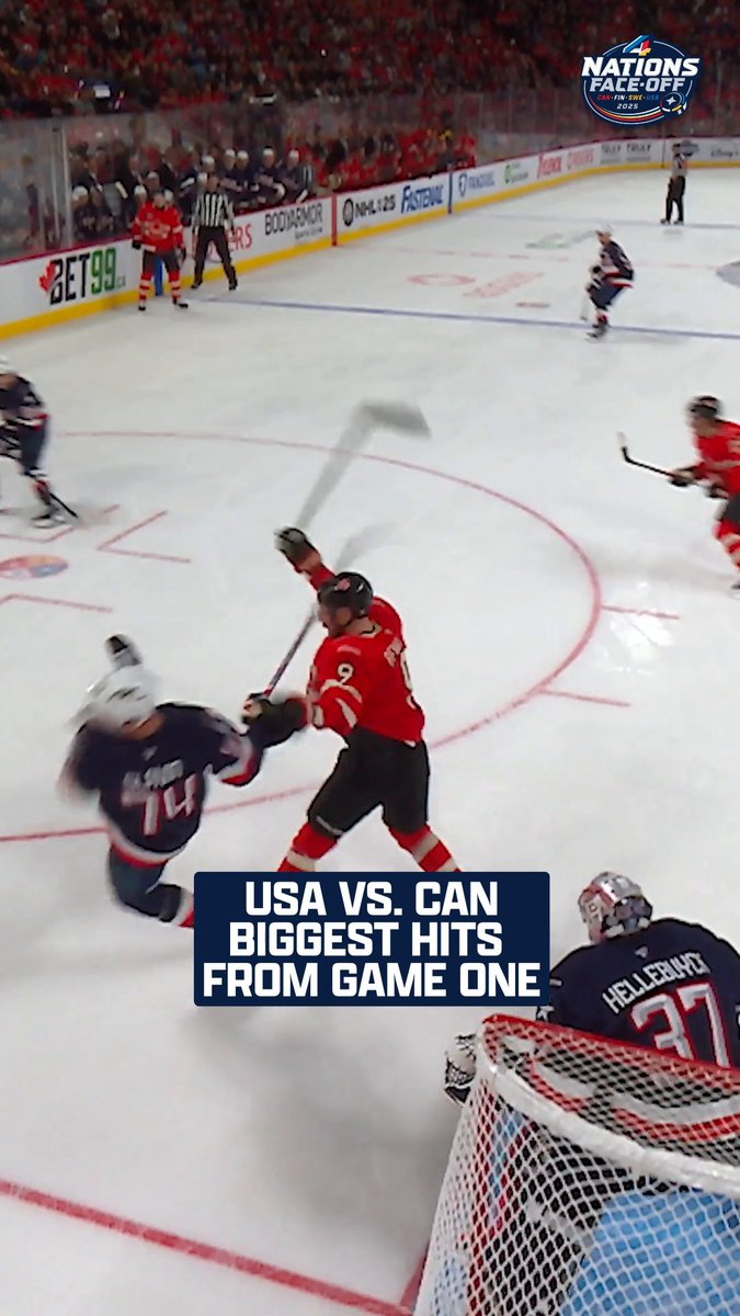 The intensity is off the charts when it's Canada vs. USA. 📈 📺: Canada vs. USA in the #4Nations Face-Off Championship Game TONIGHT at 8p ET on ESPN, ESPN+, Disney+, Sportsnet, and TVA Sports