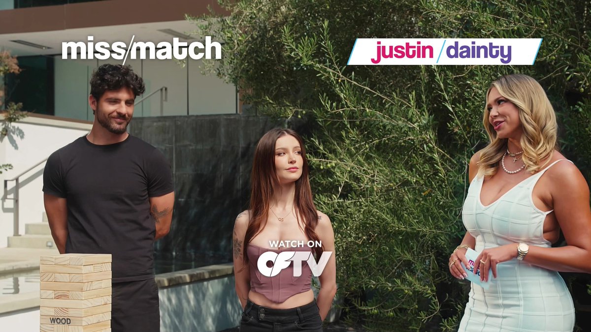Feast your eyes on a brand-new blind date! 😍 Will Justin and Dainty Wilder's match take flight? 📺 Stream #MissMatch free: