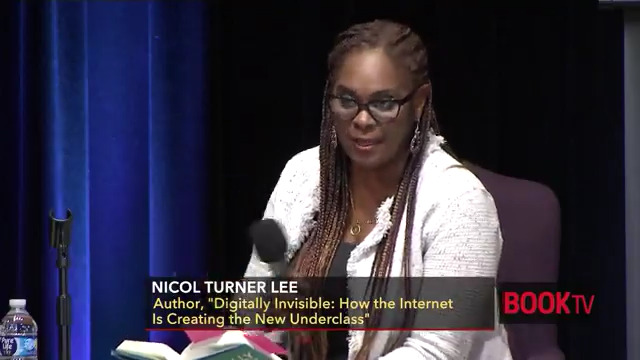Author of "Digitally Invisible" Nicol Turner Lee argues that a lack of internet access is creating economic disparities in poor and rural communities. Watch on CSPAN 2 at 4pm ET on Sunday.
