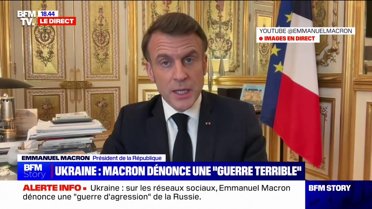 Emmanuel Macron: "Nous, Européens, devons augmenter notre effort de guerre"