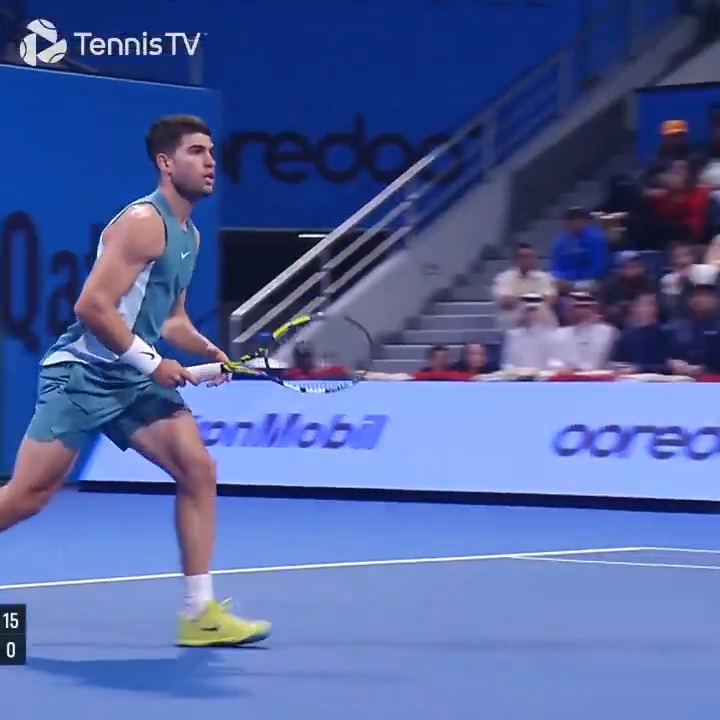 Off the charts! 📈 Carlos Alcaraz #QatarExxonMobilOpen
