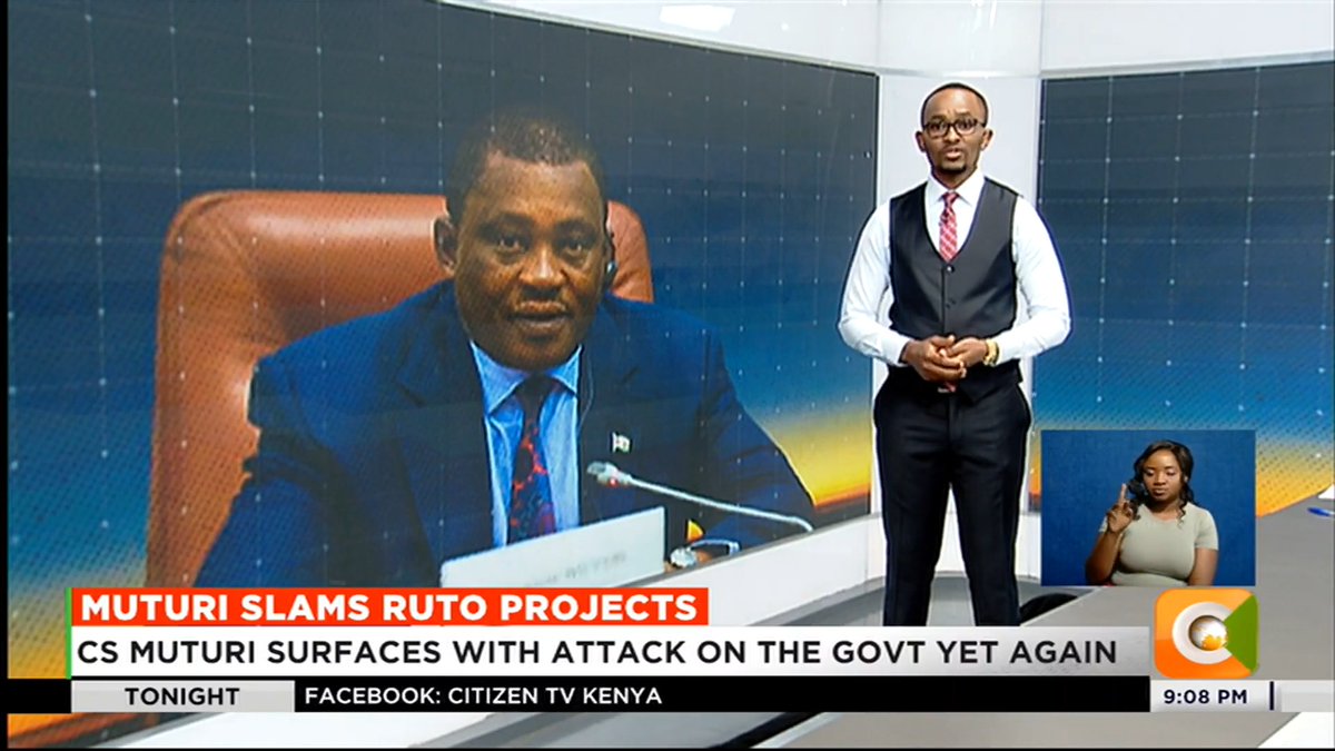Muturi Slams Ruto Projects: CS Muturi surfaces with attack on the govt yet again Muturi dismisses launch of projects as ‘mere PR’ exercise Muturi: Why launch new projects, when tens have stalled #CitizenTonight @samgituku