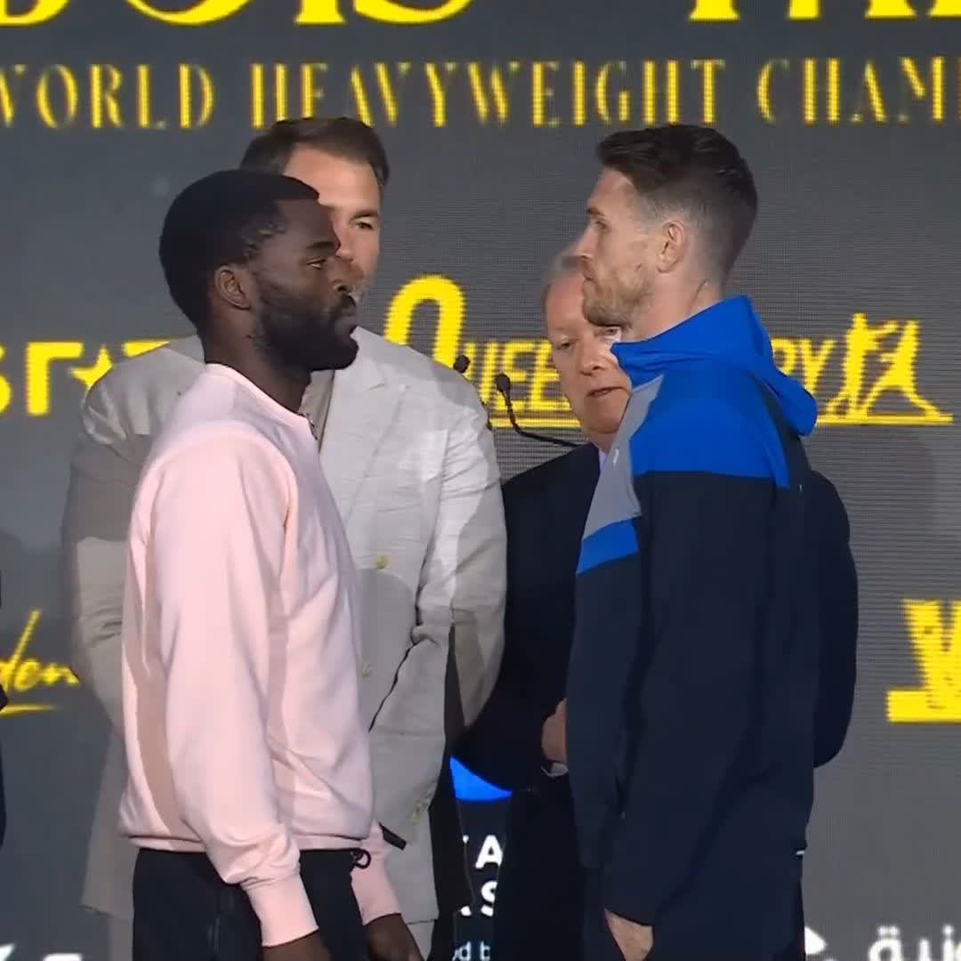 INTENSE! 😬 Joshua Buatsi & Callum Smith face-off 💥 #DuboisParker |#RiyadhSeason | Sky Sports Box Office