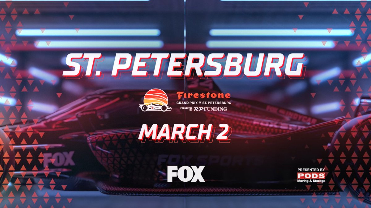 Who's ready for the Grand Prix of St. Petersburg? March 2 on FOX! NTT INDYCAR SERIES | #INDYCAR