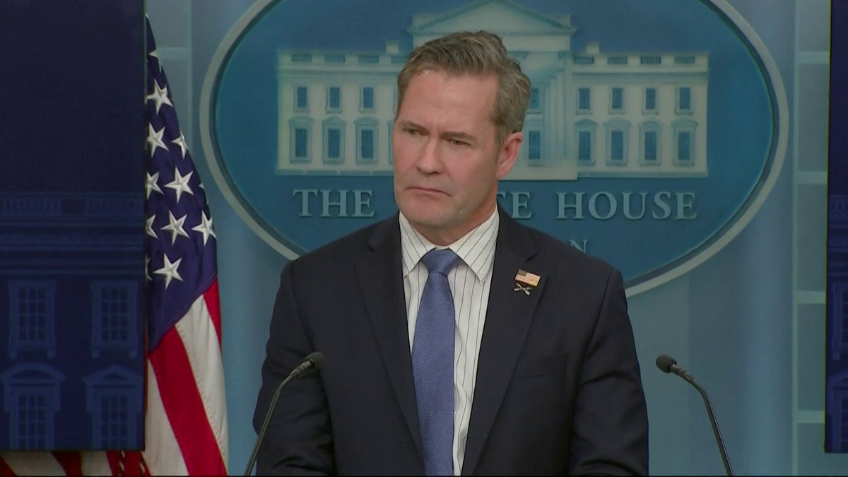"Look, his ... goal is to bring this war to an end, period." National security adviser, Mike Waltz, dodges the question on who Trump thinks is responsible for starting the Russia-Ukraine war.
