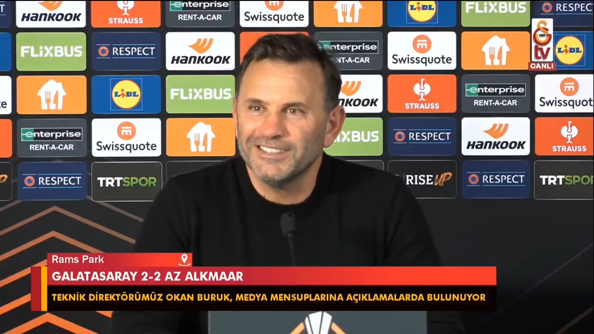 - Galatasaray'ın son aylarda fiziksel kalitesi tartışılıyor, takımın idman temposunda bir problem var mı? Ekstra çalışma düşünüyor musunuz? Okan Buruk: "Bir sonraki maçımızı erteleyip, bir haftalık ekstra antrenman yapmayı düşünüyoruz."