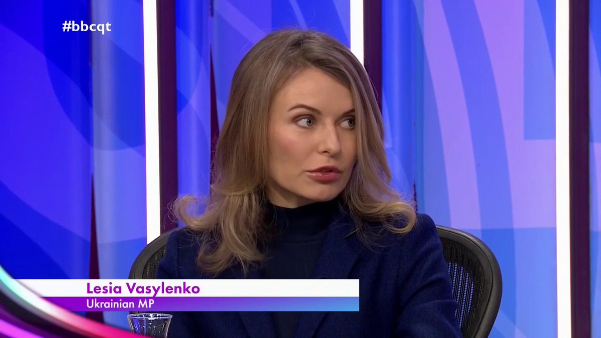 “To have our principal ally… pull out just like that… has put Ukraine in an extremely difficult situation” Ukrainian MP Lesia Vasylenko is concerned that the country may lose US strategic and financial support, but says Ukraine will “never” stop fighting #bbcqt