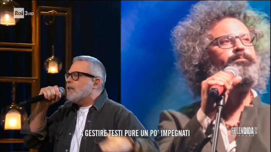 Frankie hi-nrg canta "Vorrei cantare come Simone Cristicchi" #splendidacornice