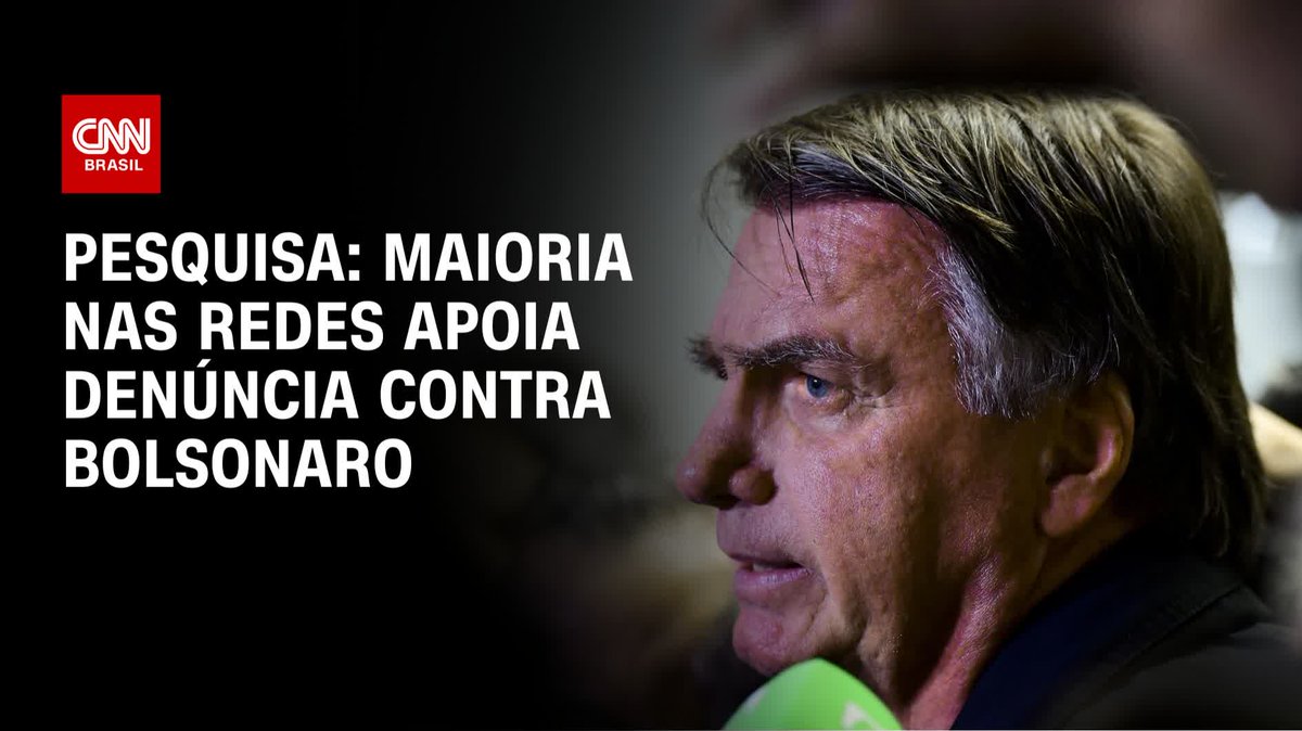 Uma pesquisa inédita feita pela Nexus Pesquisa e Inteligência de Dados apontou que a maioria das manifestações publicadas nas redes sociais sobre a denúncia da Procuradoria-Geral da República (PGR) contra o ex-presidente Jair Bolsonaro (PL) é favorável à acusação #CNNArena