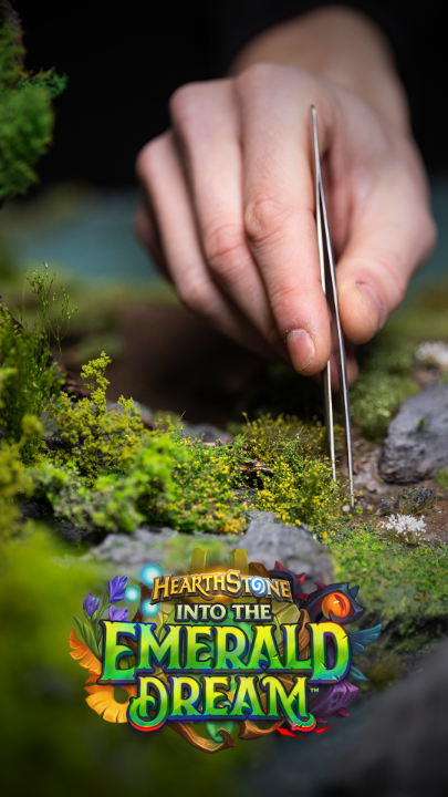 The Emerald Dream springs to life with the help of our incredible production artists 🌳🖌️