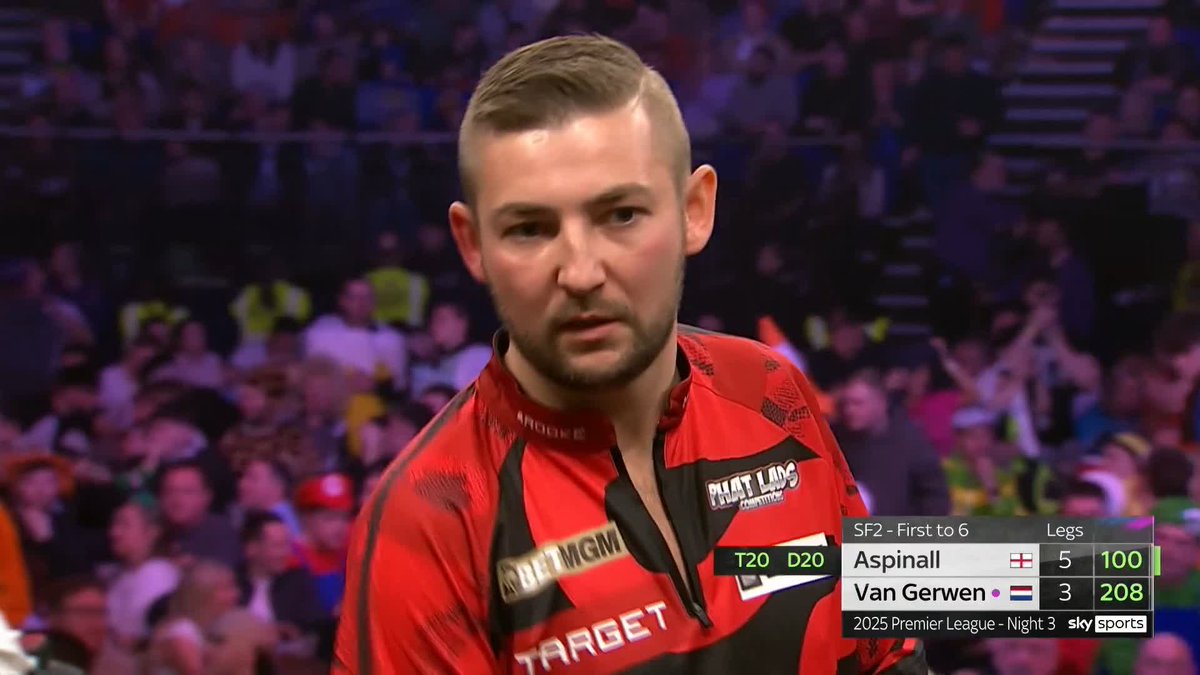 ASPINALL STUNS MvG! Nathan Aspinall beats Michael van Gerwen 6-3 to reach the Dublin final! 📺 #PLDarts25