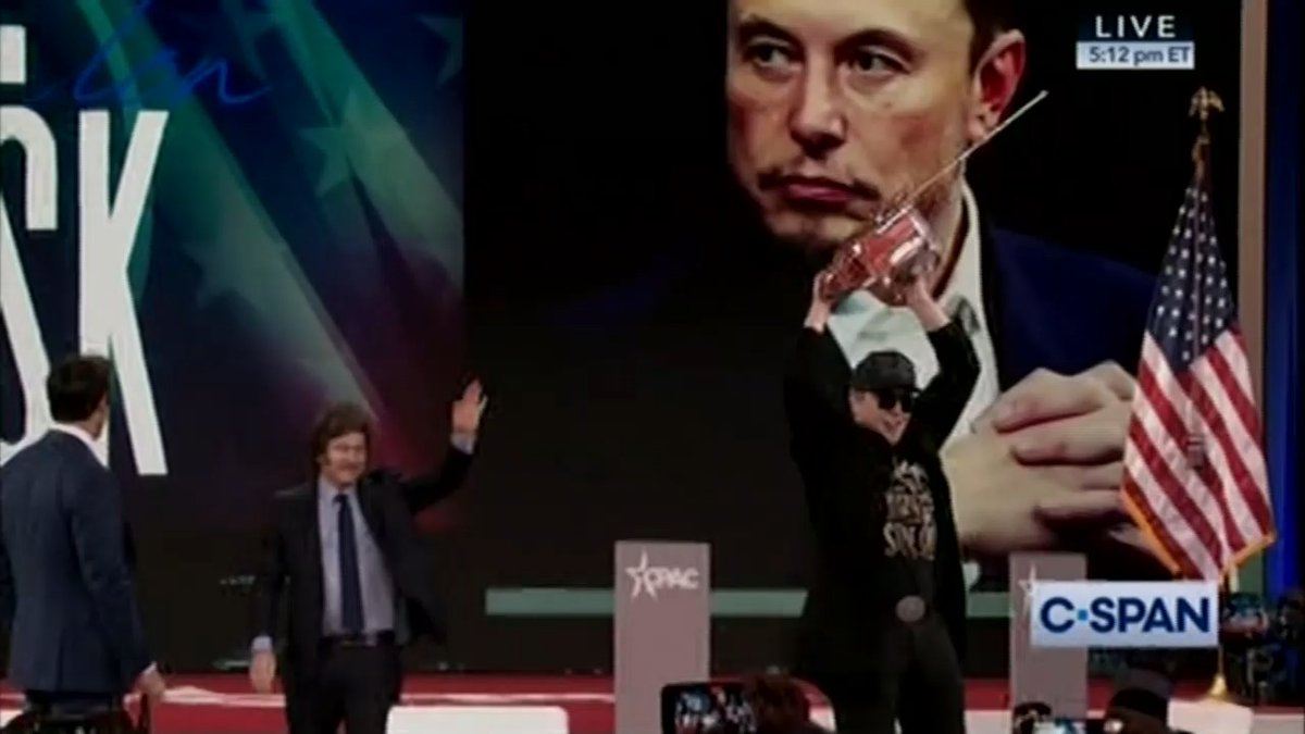 Elon Musk brings out a chainsaw and laughs after helping lay off thousands of American civil servants, including health care workers and national security officials