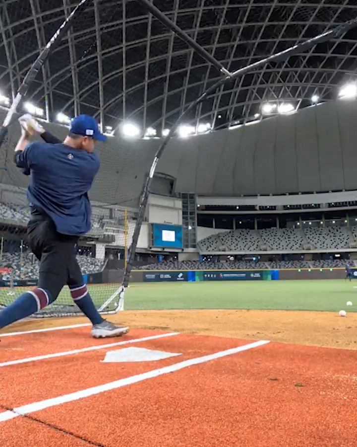Taking BP ahead of #WorldBaseballClassic qualifiers 💪