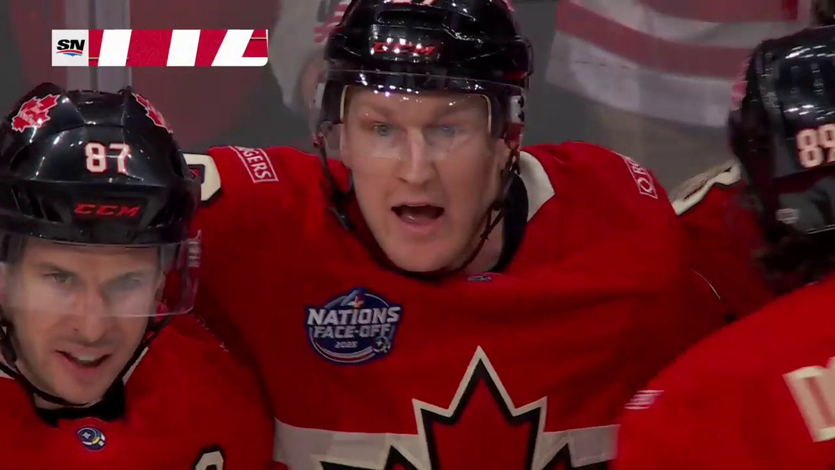 NATHAN MACKINNON OPENS THE SCORING! 🚨 #4Nations 🇺🇸: ESPN &amp; ESPN+ ➡️ 🇨🇦: Sportsnet or stream on Sportsnet+ ➡️