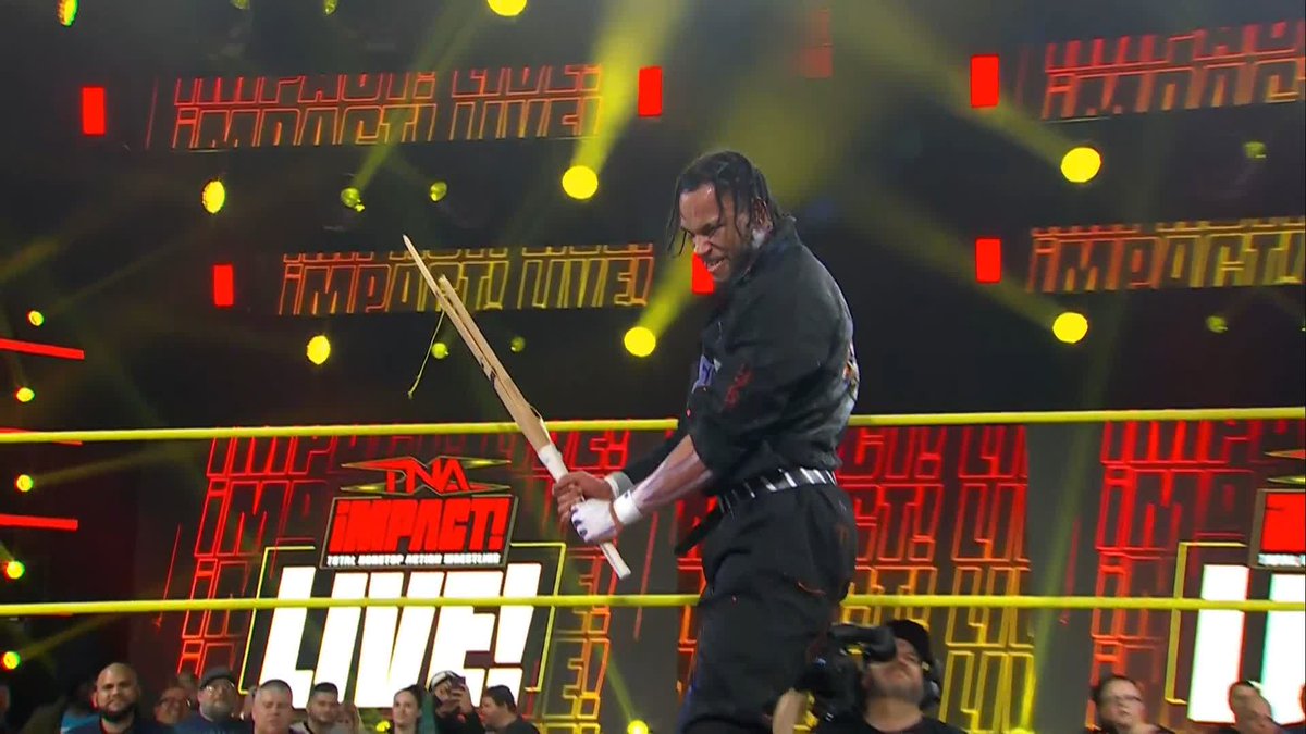 .LEON SLATER is DESTROYING Dango with a Kendo Stick! Watch #TNAiMPACT on TNA+: