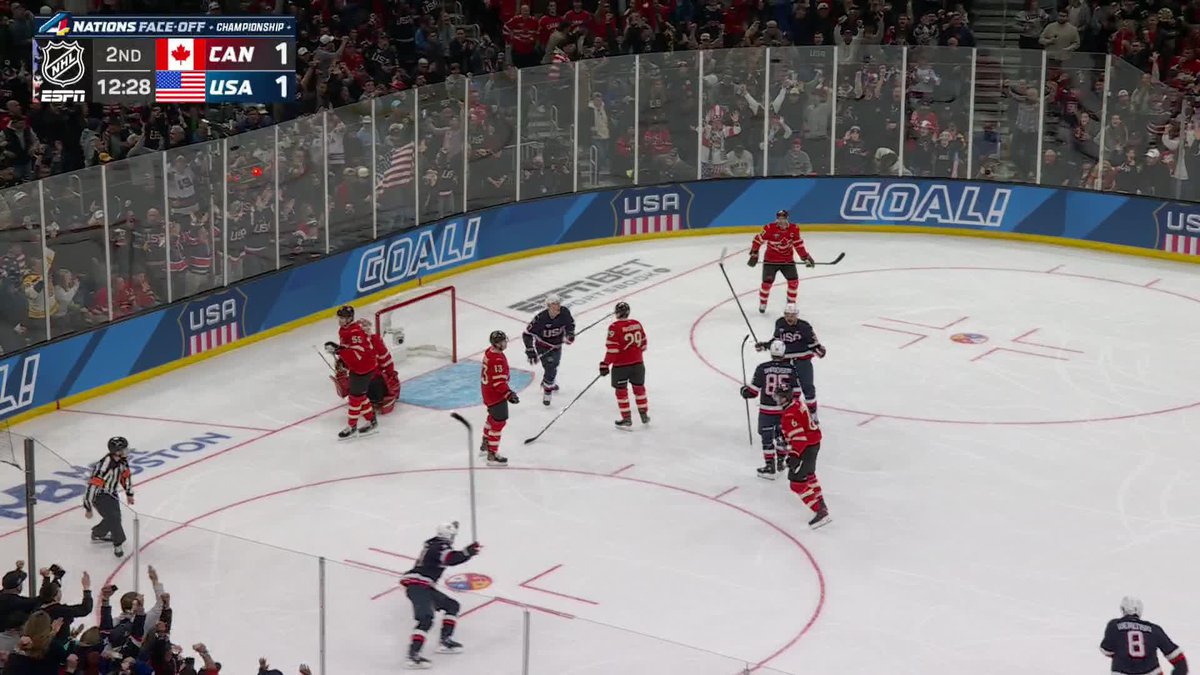 TEAM USA TAKES THE LEAD VS. CANADA IN THE SECOND 🔥 📺 ESPN/ESPN+/Disney+