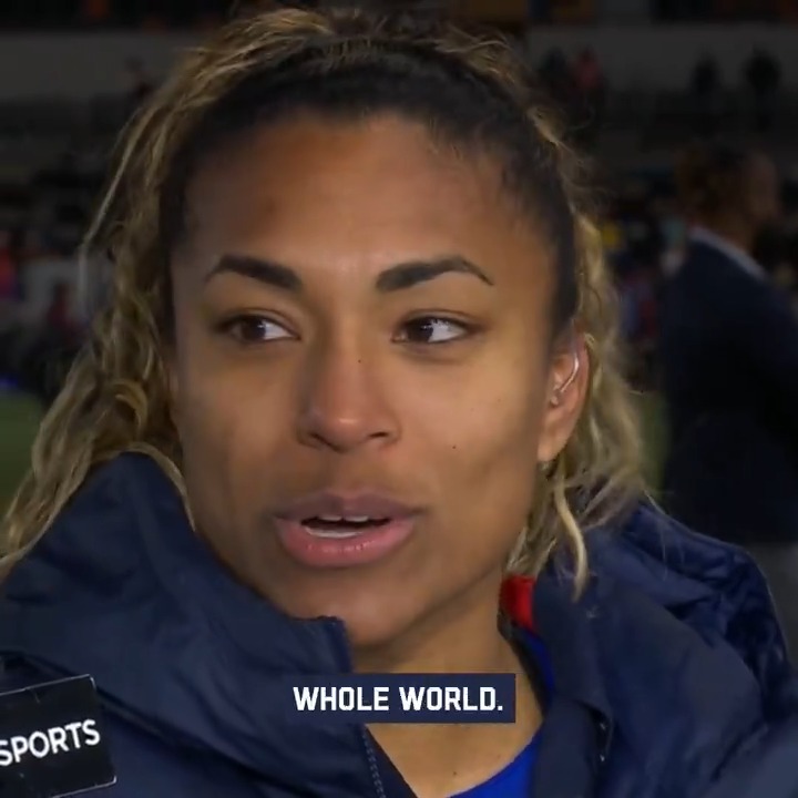 "It means the whole world." 🥹 #shebelievescup x @visa