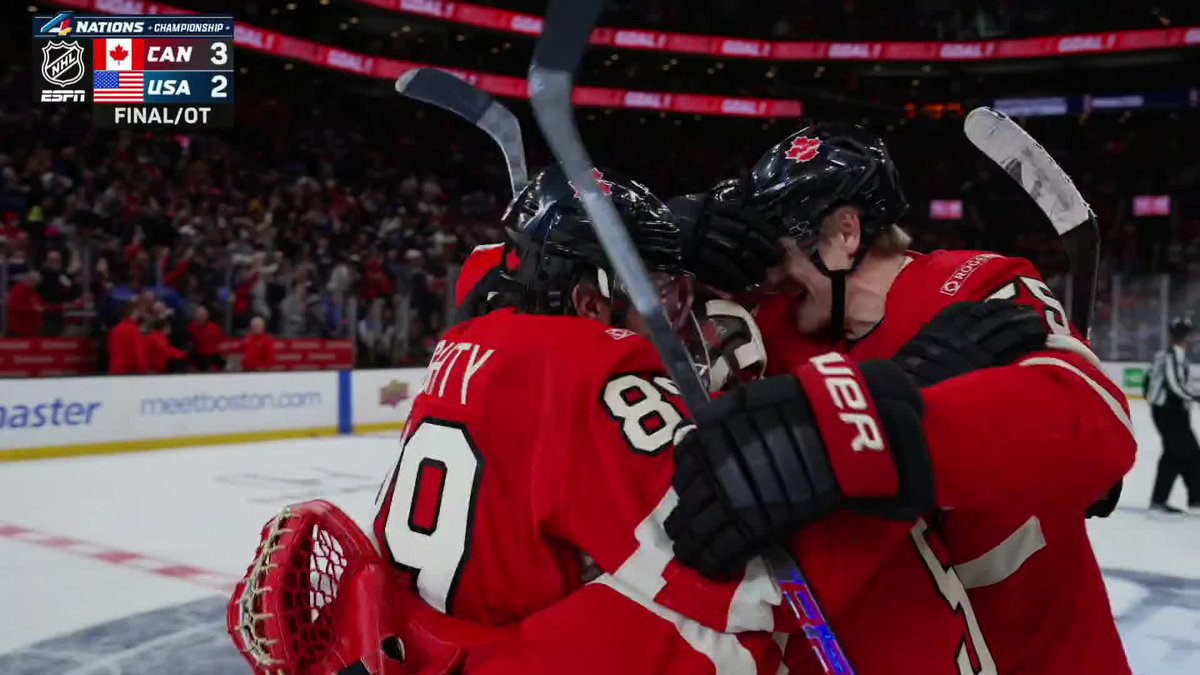 CONNOR MCDAVID WINS THE 4 NATIONS FOR CANADA IN OVERTIME 😱🇨🇦