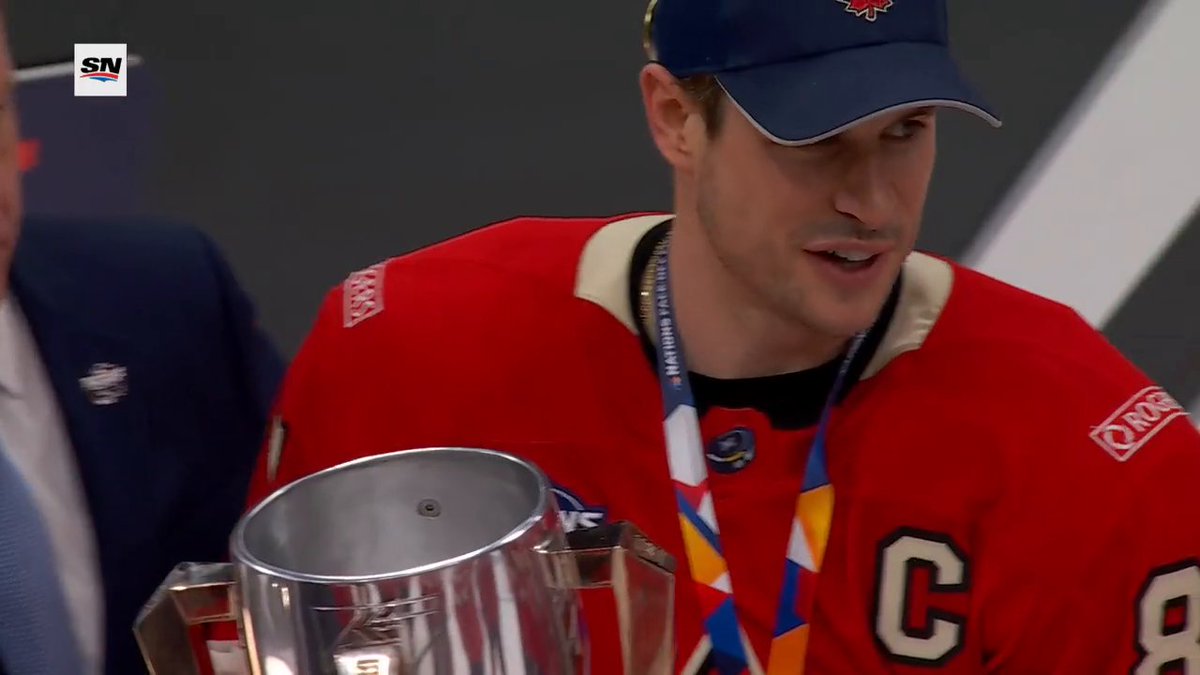 COME ON DOWN, SID! Time to lift the #4Nations Face-Off Trophy, Canada! 🏆