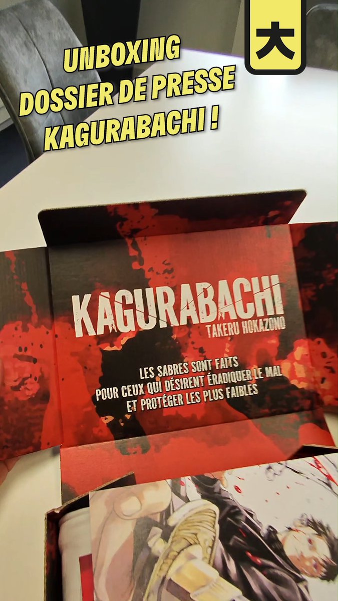 Une semaine après la sortie de Kagurabachi, on vous propose de découvrir le kit presse avec nous ! ⚔️ #kagurabachi #manga #presse #librairie #chihiro #katana #shonen #jump