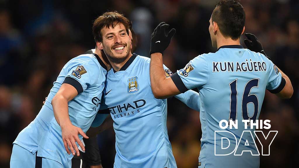 #OnThisDay: #ManCity 5-0 Newcastle [2015] ⚽️ [2' P] Sergio Kun Aguero ⚽️ [12'] Samir Nasri Official ⚽️ [21'] Edin Džeko ⚽️ [51', 53'] David David Silva