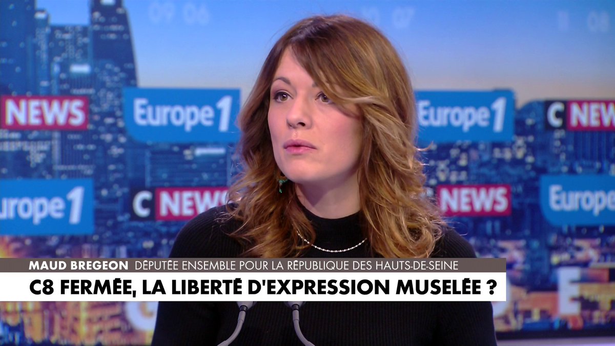 Maud Bregeon sur la fermeture de la chaîne C8 : «Cyril Hanouna a permis aux femmes et aux hommes politiques que nous sommes de parler à des Français. (...) Il a donné la parole à des gens qui ne l'avaient plus nulle part», dans #LaGrandeInterview