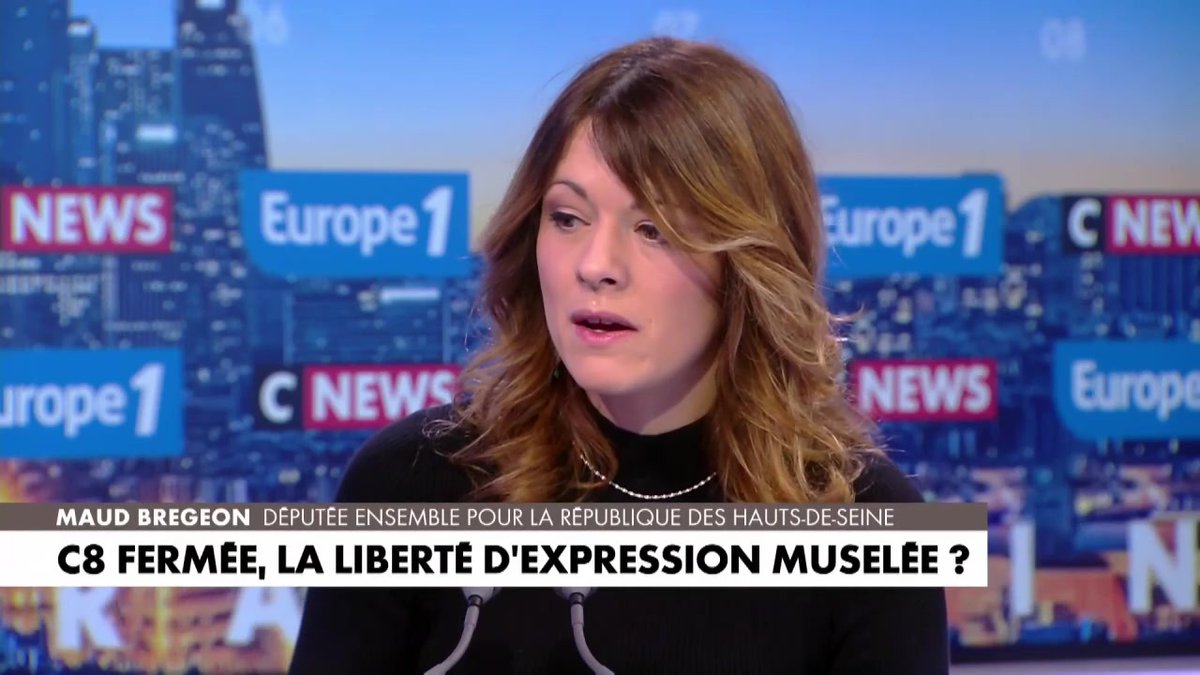 Fermeture de C8 : "c'est un fait sociétal majeur et le vrai problème, ce n'est pas pour Cyril Hanouna, c'est que ça laisse des traces démocratiques" déclare Maud Bregeon #LaGrandeITW #Europe1