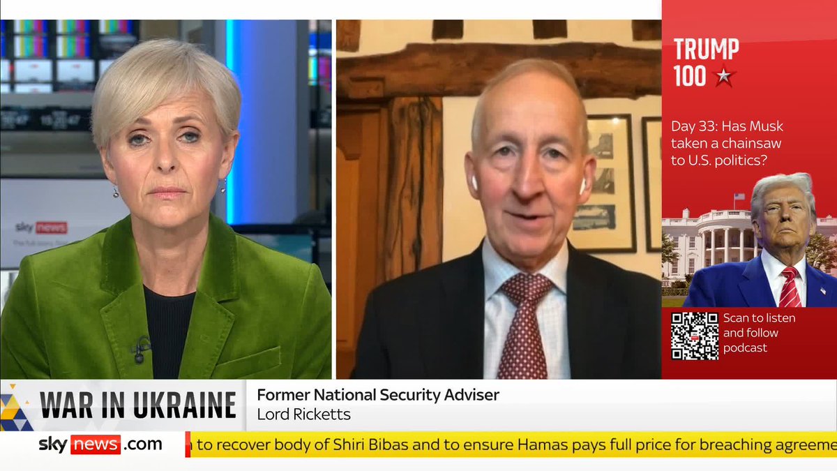 "There is a pile-on going on." Anna Jones asks Peter Ricketts what he thinks is behind the attitude of Donald Trump and his allies towards Ukrainian President Volodymyr Zelenskyy. Latest: 📺 Sky 501, Virgin 602, Freeview 233 and YouTube