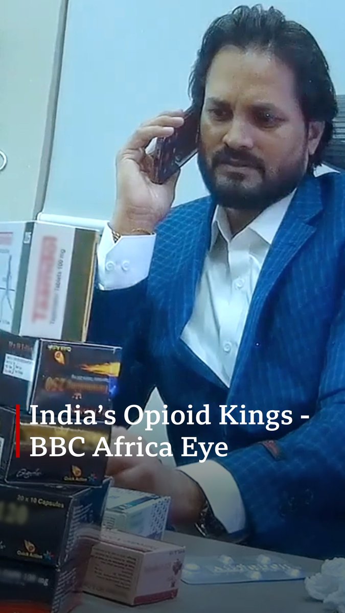 For more than a decade, West Africa has been in the grip of an opioid crisis. But who’s making these illegal, dangerous pills? #BBCAfricaEye and #BBCEye go undercover to investigate. 🎥 Watch the documentary "India's Opioid Kings" here: