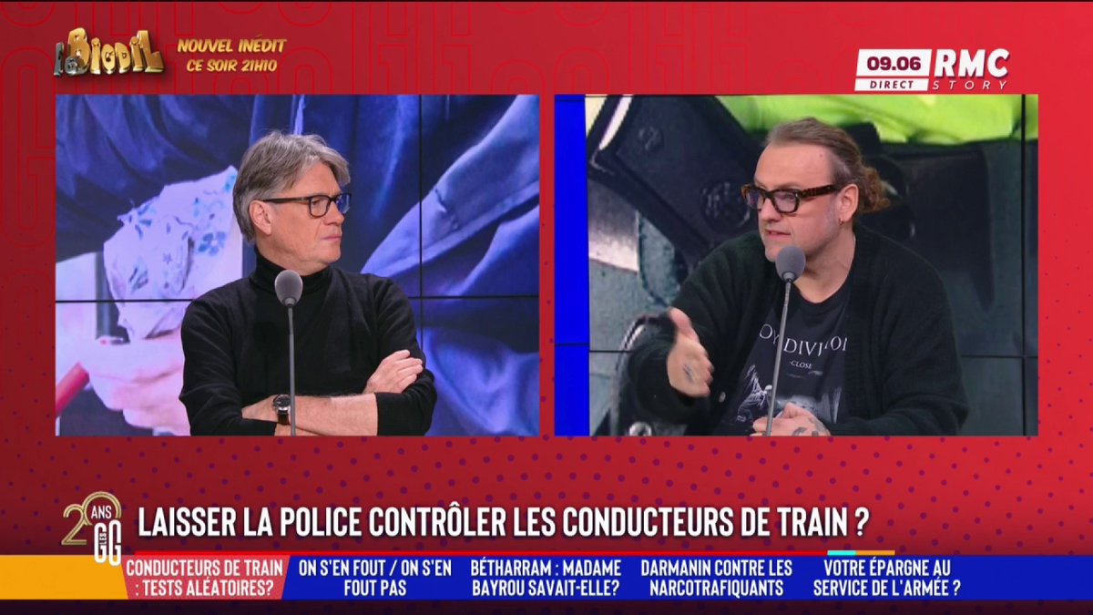 🚅 Doit-on laisser les policiers contrôler les conducteurs de train ? 🗣️ Bruno Poncet : "On est en train d'arriver dans une dérive... Je trouve ça un peu bizarre qu'on arrive à taper sur les conducteurs de train ! Ce n'est pas dans le cadre légal !" #GGRMC
