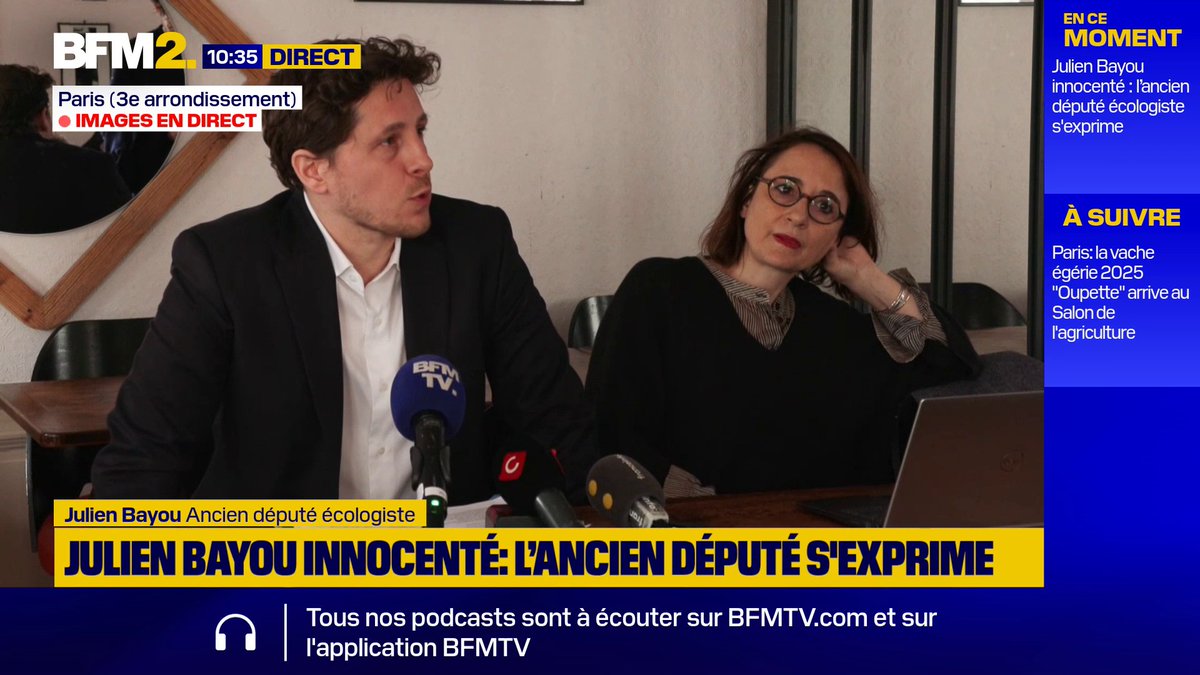 💬 "On arrive, j'espère, avec ce classement sans suite à peut-être la fin de ce calvaire" Julien Bayou, ancien député écologiste, s'exprime après le classement sans suite de deux plaintes pour "harcèlement moral" et "abus de faiblesse" en mars 2024