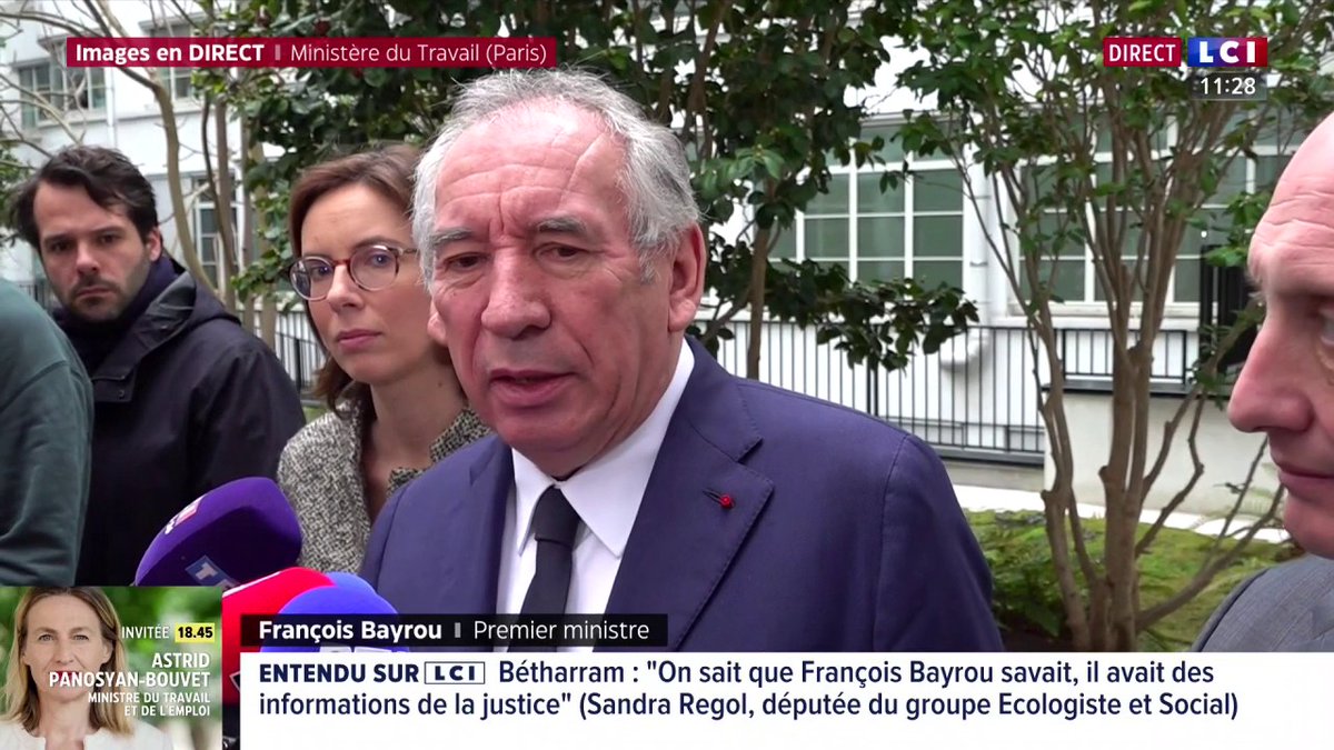 François Bayrou établit un parallèle entre l'affaire Bétharram et l'affaire Baudis.