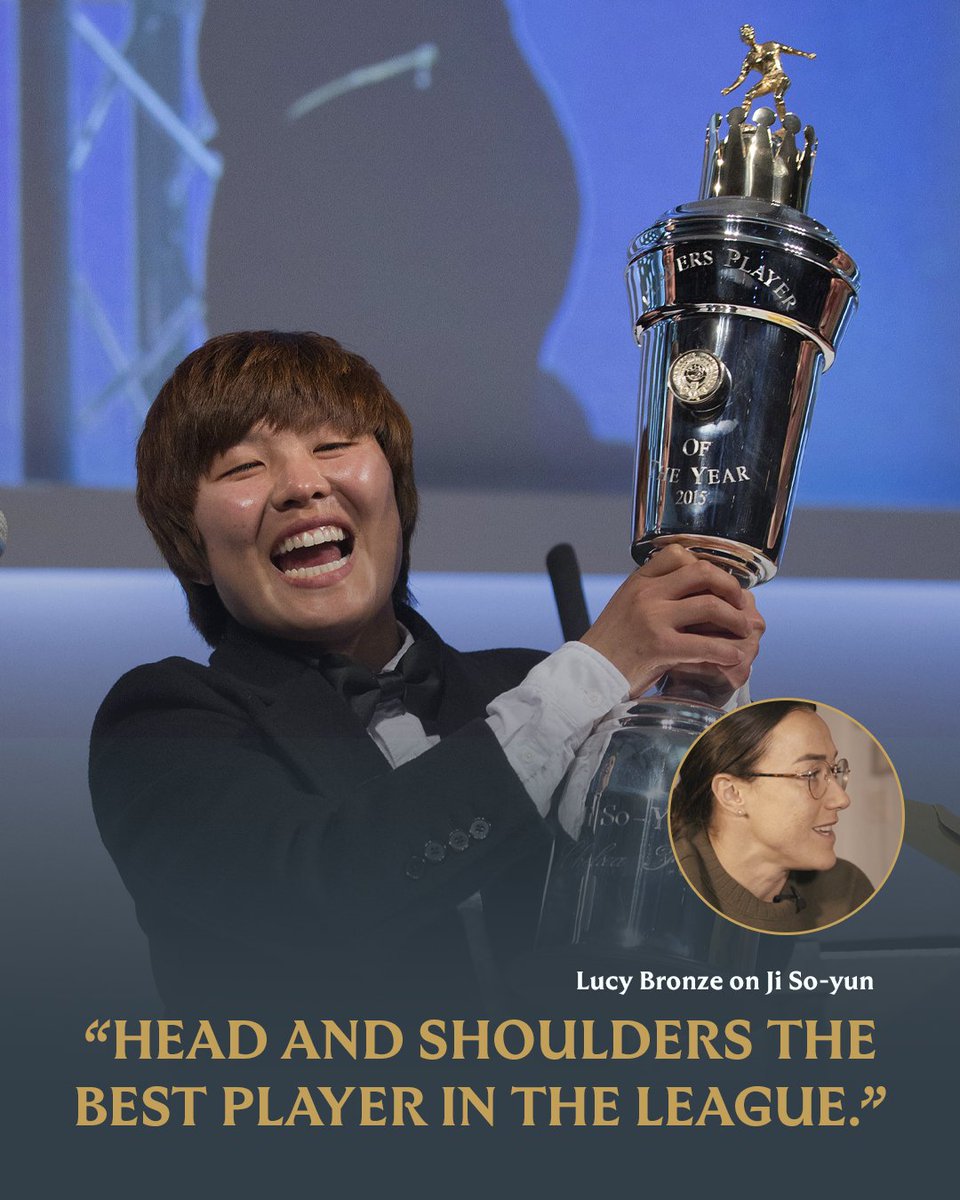 We asked former PFA Players’ Player of the Year winners to talk to us about Ji So-yun… 🏆 The verdict? ‘Special.’ ⭐️