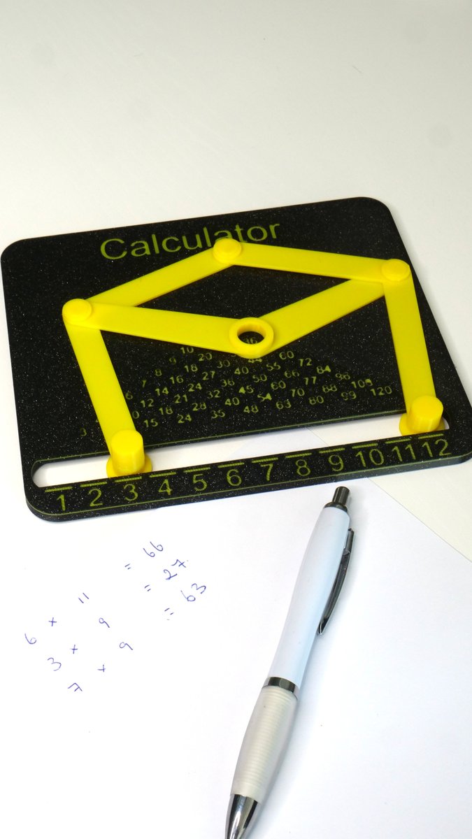 Why 3D print a Mechanical Calculator by KingTut in the age of smartphones? Because we can! 😄 It is fully 3D-printable and solves multiplication the old-school way. ⚙️