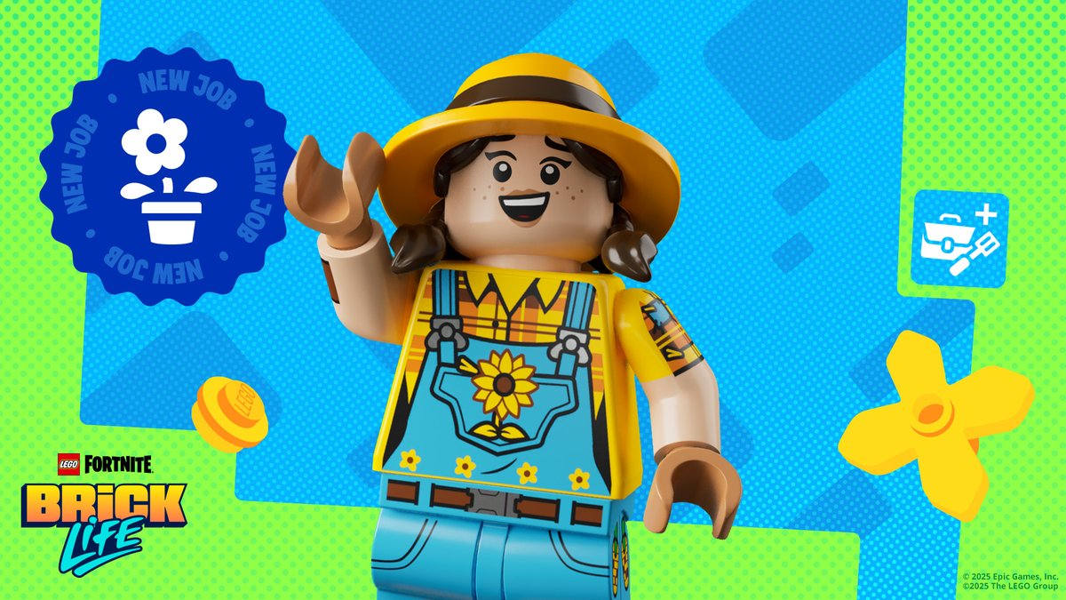 Those weeds won't clean themselves! The City Gardener Update is live in Brick Life 🌞