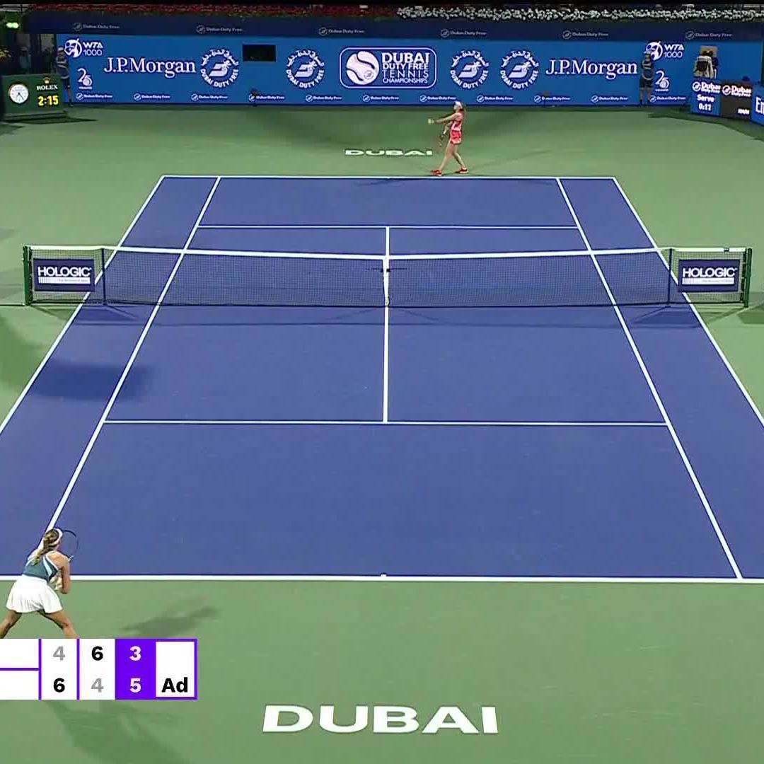 TEENAGE DREAMING! ✨ Mirra Andreeva upsets the Rybakina in a three set thriller to reach her first WTA 1000 final! #DDFTennis