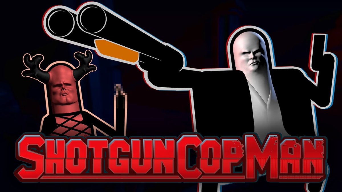 GO TO HELL 🔥 ARREST SATAN Introducing SHOTGUN COP MAN from My Friend Pedro developer SHOTGUN COP MAN 🚨 Out now on Steam and Switch 🚨, a punchy, crunchy, son-of-a-gun precision platformer. Blasting onto Nintendo Switch and Steam quite soon but you can play the insane demo on Steam now!