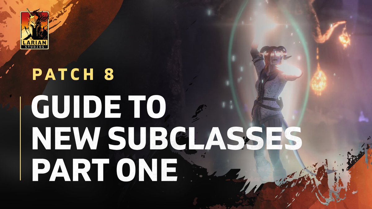 Want to learn more about the 12 new subclasses coming to Baldur's Gate 3 in Patch 8? We’re breaking down what’s new, starting with: 🎶 College of Glamour Bard 💪 Path of Giants Barbarian ☠️ Death Domain Cleric 💫 Circle of The Stars Druid Watch Part 1: