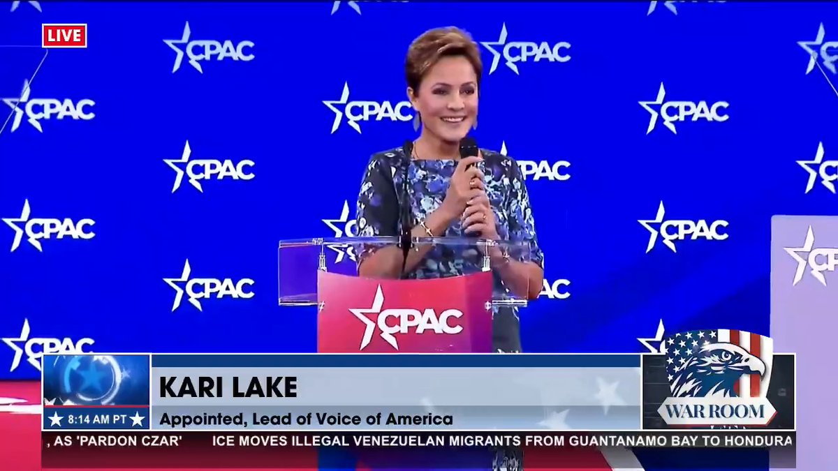 "THE NINE MOST TERRIFYING WORDS FOR THE GOVERNMENT ARE WE'RE HERE FROM DOGE AND WE'RE HERE TO AUDIT YOU!" Kari Lake CPAC