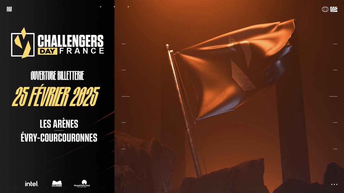 Vous l'avez demandé, on l'a fait. BIENVENUE AU PREMIER CHALLENGERS DAY ✊ 📍 Les 8 équipes des Challengers France se réuniront le 8 avril aux Arènes d'Évry-Courcouronnes. 🗓️ Ouverture de la billetterie le 25 février à 12h.