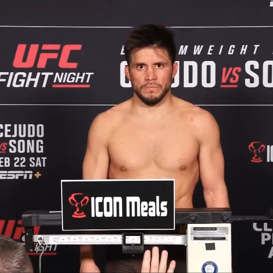 Main event READY 🔒 Henry Cejudo weighs-in at 135lbs! [ #UFCSeattle | TOMORROW on ESPN+ | 9pmET ]