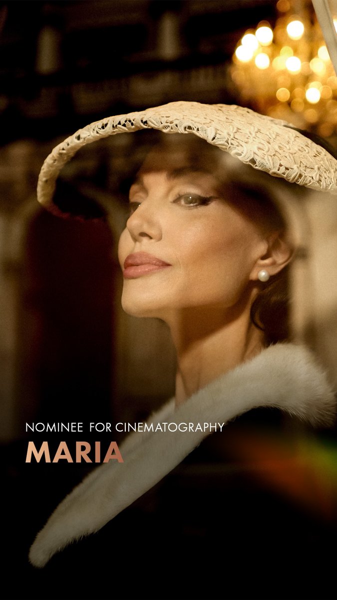 MARIA, cinematography by Ed Lachman. Nominated for Best Cinematography at the 97th Oscars. Watch the #Oscars LIVE on Sunday, March 2nd, at 7e/4p on ABC and Hulu.